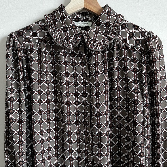 Max Studio Deep Cuff Long Sleeve Blouse - Picture 5 of 11